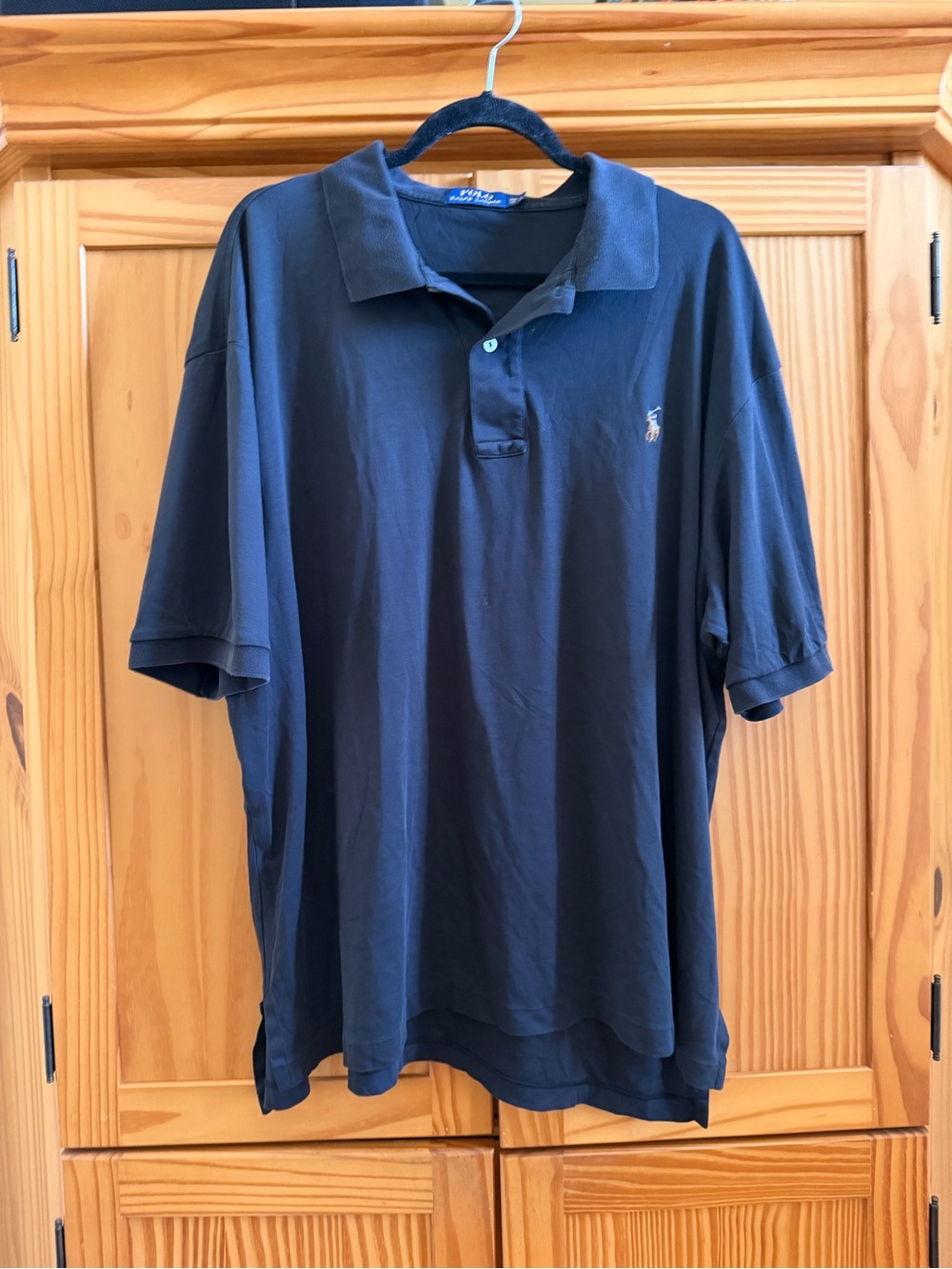 Polo Ralph Lauren Black Polo Shirt - Size 2XB